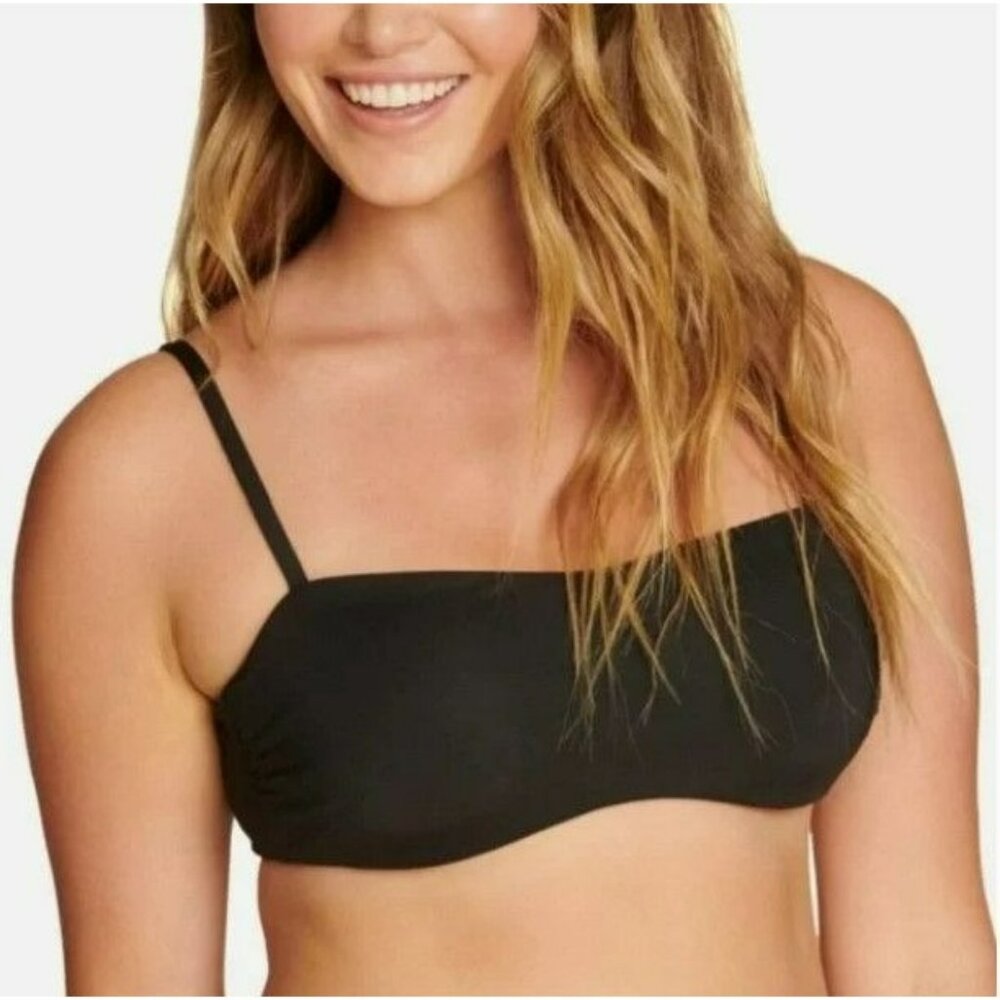 Andie‎ Swim the Newport Top Black NWT Bikini Bandeau Top Large